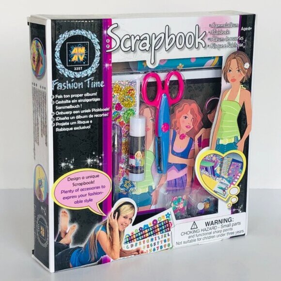 AMAV Fashion Time DIY Scrapbook w/ Accessories New in Box - Picture 15 of 16